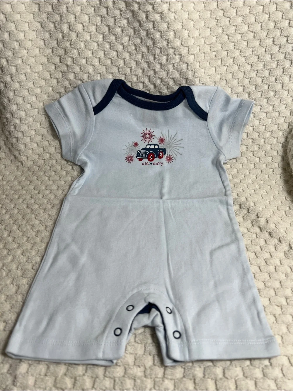 Old Navy Light Blue Baby Romper